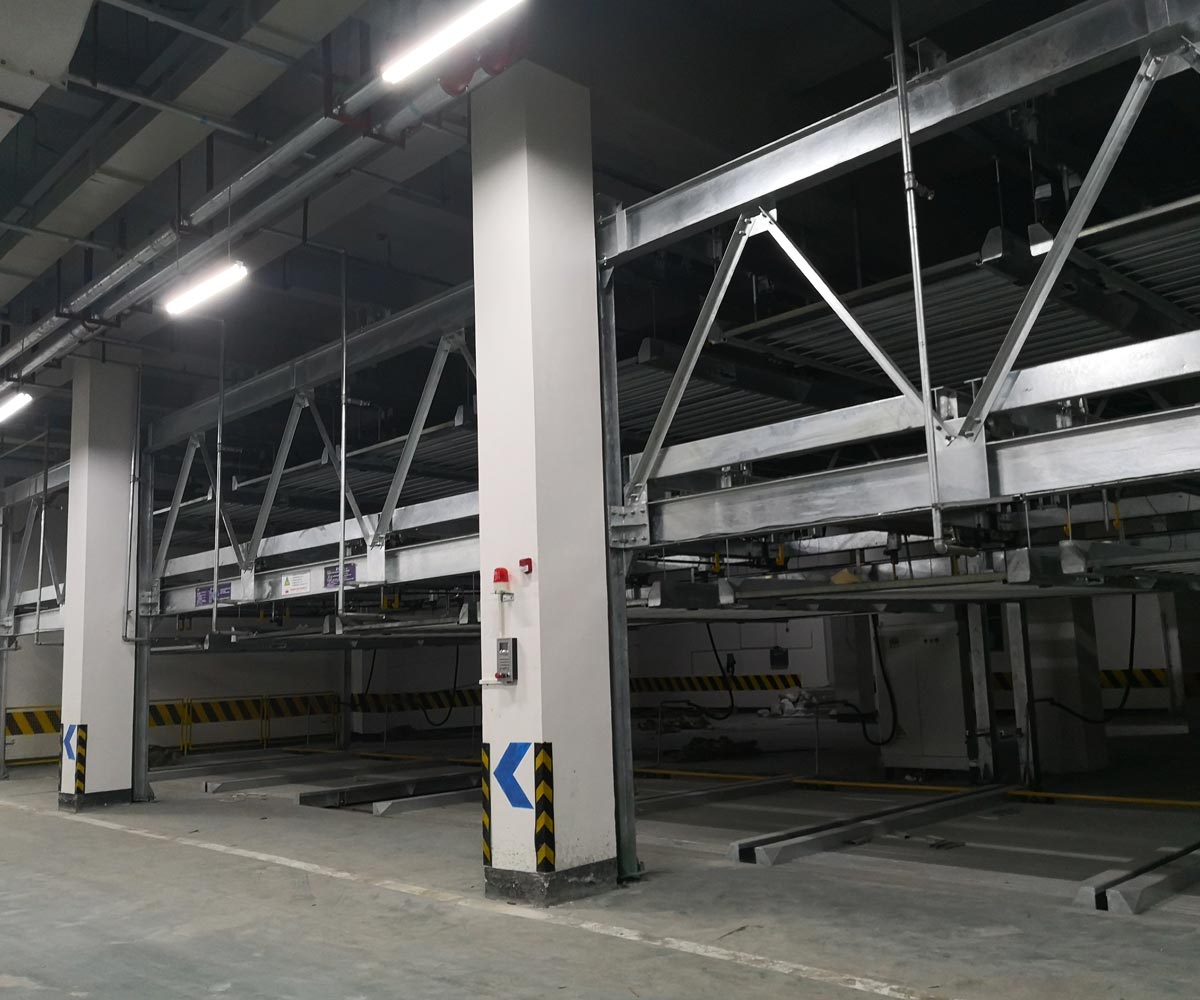 勐臘PSH5五層升降橫移機械式立體停車(chē)設備