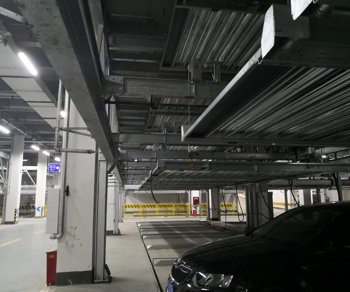 恩陽(yáng)負一正四地坑式PSH5D1五層升降橫移機械式立體停車(chē)設備