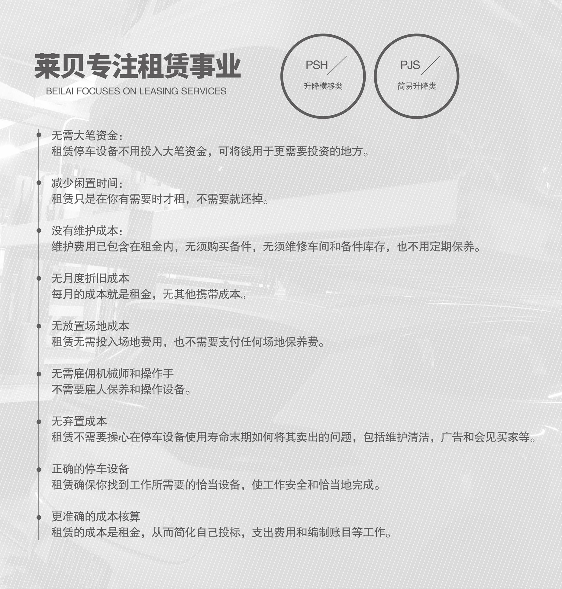 升降平移停車(chē)庫長(cháng)租專(zhuān)注租賃經(jīng)營(yíng)